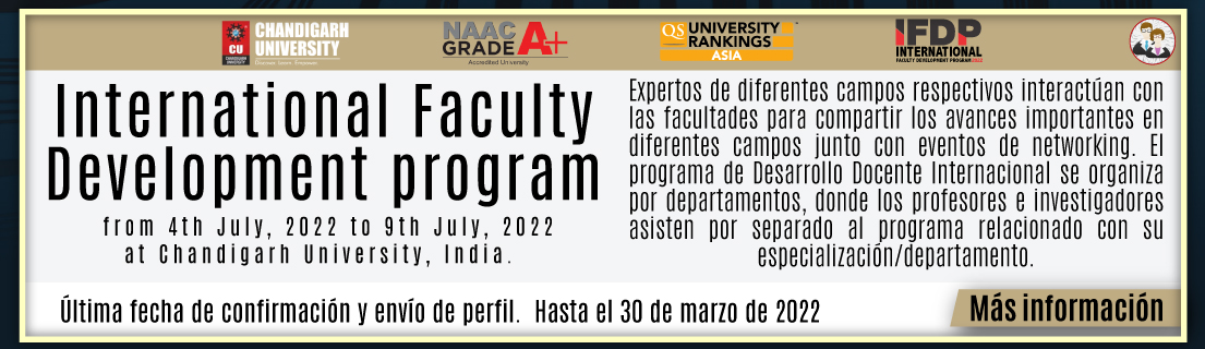 International Faculty Development Program 2022 at Chandigarh University, India